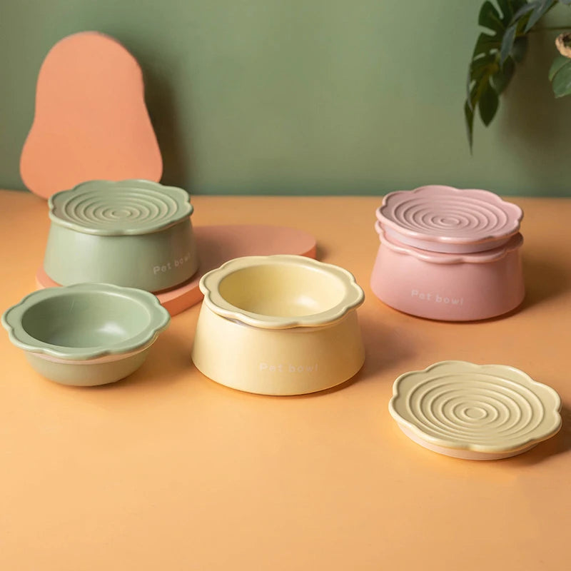 Keramik-Napf 3-in-1 vereint Futternapf, Wassernapf & Snackschale