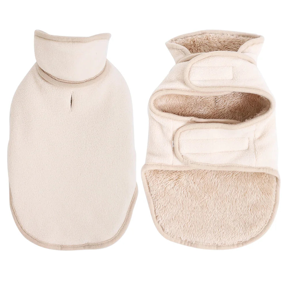 Wärmende Wendejacke mit Stehkragen für kleine & große Hunde