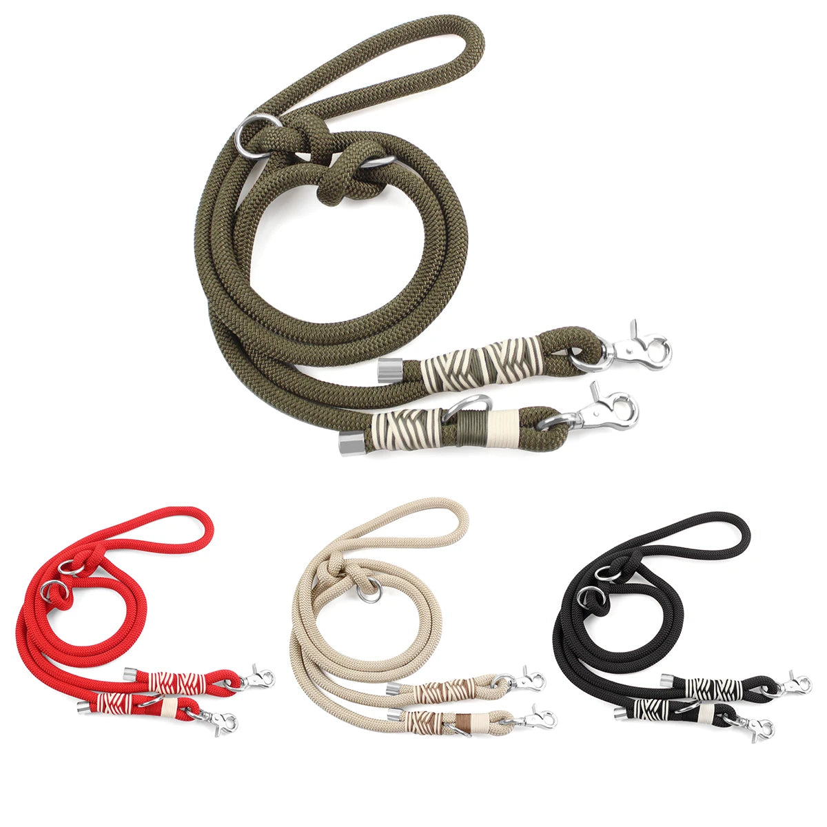 Robuste geflochtene Hundeleine / für mittelgroße & große Hunde