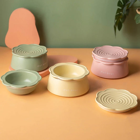 Keramik-Napf 3-in-1 vereint Futternapf, Wassernapf & Snackschale